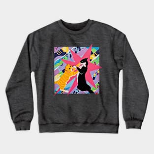 Fighting Cats Crewneck Sweatshirt